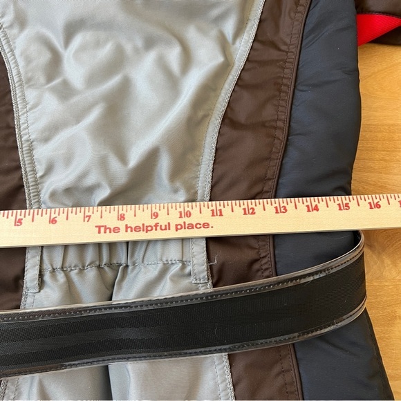 HELL IS FOR HEROES SKI JACKET BELTED AZTEC HOOD POCKETS FULL ZIP SNAP FRONT 42-6 - Picture 7 of 11